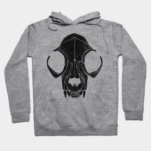 Cat Skull Black Hoodie